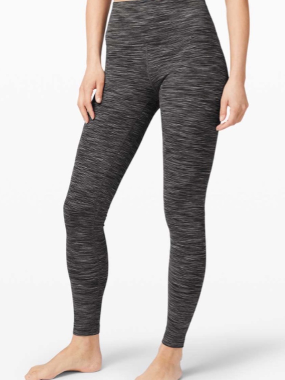 Lululemon Align Pant 28" Wee Are From Space Dark Carbon Ice Grey Size 8